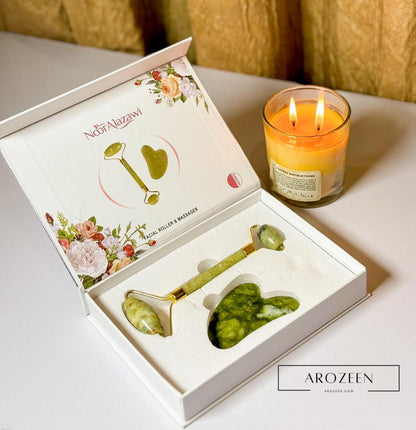 Jade Roller with Deep cut Gua Sha