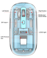Wireless Transparent Mouse