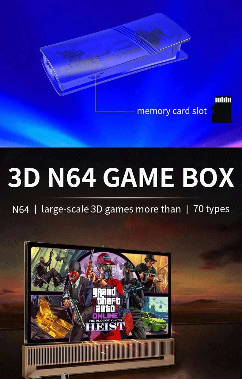 4K GS5 Mini Retro Wireless Game Console – Competitive Edition with Dual Controllers